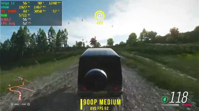 FORZA HORIZON 4 STEAM | R5 3400G | VEGA 11 | 16GB RAM [DUAL CHANNEL] 900P ALL SETTINGS TEST (STOCK) смотреть онлайн