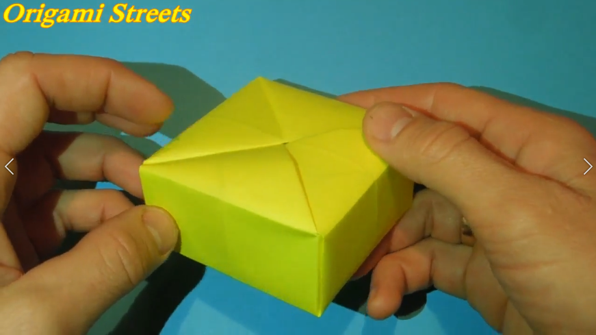 Оригами коробка из бумаги.mp4 смотреть онлайн