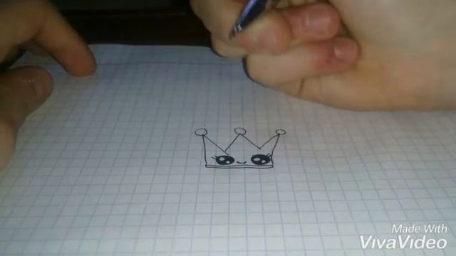 Как нарисовать кавайную простую корону? Рисуем вместе кавайную корону! смотреть онлайн