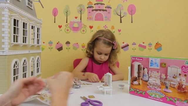 Сильваниан фэмилис Мебель для спальни Sylvanian families furniture-bedroom смотреть онлайн