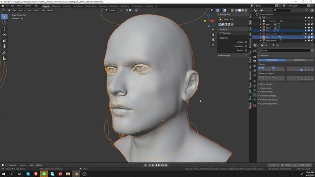 [Blender 2.82.9] Rigify Face Rig (Rigify Series, Part #9). смотреть онлайн
