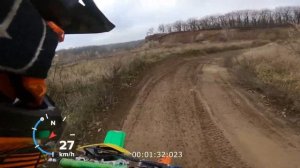 Прохват на Kawasaki KX85. Первый раз на подростковом 2Т кроссаче. 85 кубов. 32 л.с. Грязь..