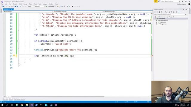 0052 - Argument parsing in a console application howto tutorial смотреть онлайн