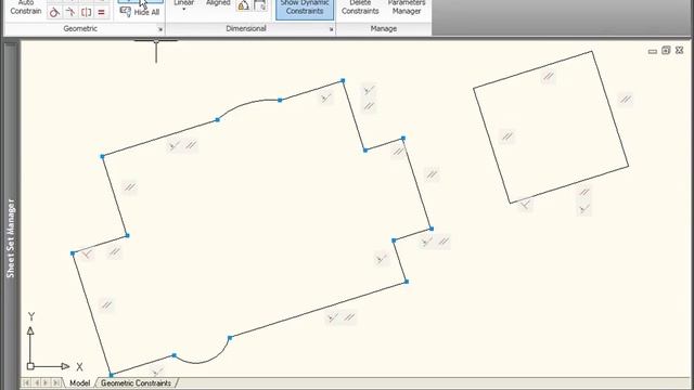 AutoCAD: Geometric Constraints overview смотреть онлайн
