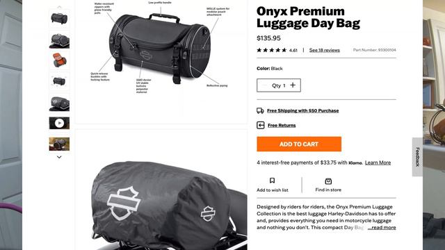 Harley-Davidson Onyx Premium Luggage Day Bag. смотреть онлайн