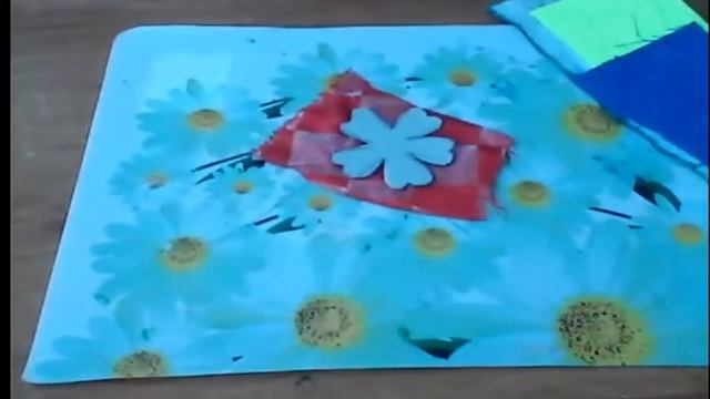 мастер класс Аппликация из ткани Ваза с цветами смотреть онлайн