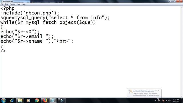 Mysql lession 11 :- Fetching Record using mysql_fetch_object() function смотреть онлайн