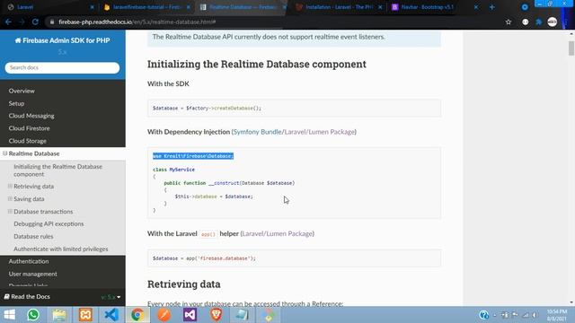 Laravel Firebase PHP -3: CRUD - Insert data into Realtime Database with firebase php in laravel смотреть онлайн