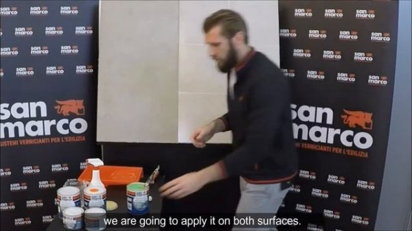 Краска для плитки San Marco Rigenera - подходит для плитки, раковин и душевых поддонов