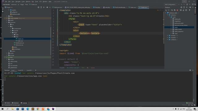 SPA Laravel 9 + Inertia Breeze за час. С Tailwind css и Vite, SPA CRUD Inertia смотреть онлайн
