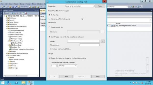 SQL Server DBA Tutorial 77-How to Cleanup Old Backups in SQL Server