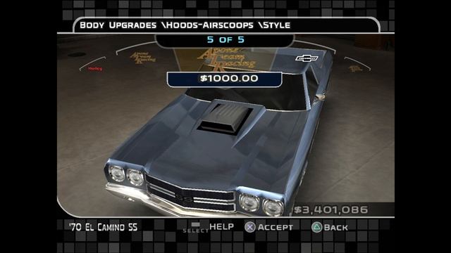 Midnight Club 3. Все кузовные детали для ’70 Chevrolet El Camino SS смотреть онлайн