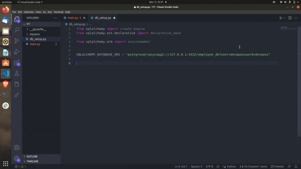 FastAPI and PostgreSQL | Database connectivity in Python -Fastapi | SQLalchemy | Migrations