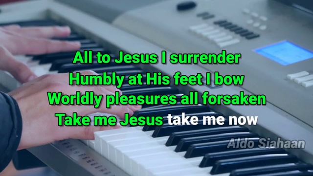 I Surrender All Karaoke Lyrics смотреть онлайн