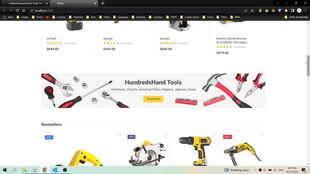 Hand Tools Website with ASP Dot Net Core 7 смотреть онлайн