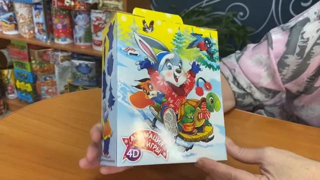 Презент Снежная горка - сладкий новогодний подарок в картонной упаковке смотреть онлайн