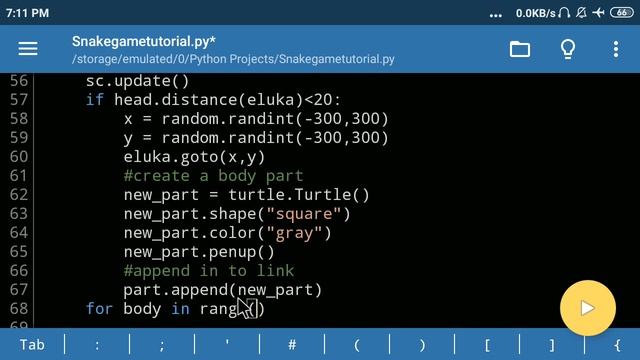 Create Snake game in python | part5 | Turtle | Telugu смотреть онлайн