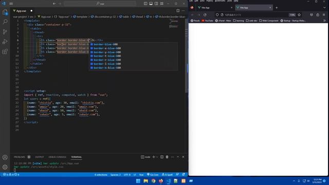 multiple object data display using for loop with vue js 3 смотреть онлайн