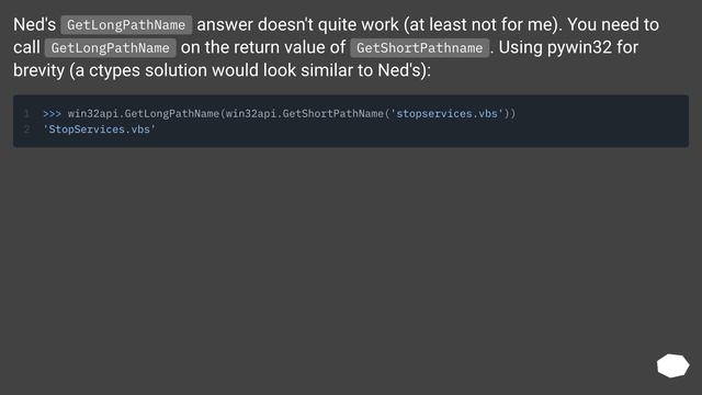 In Python, how can I get the correctly-cased path for a file? смотреть онлайн