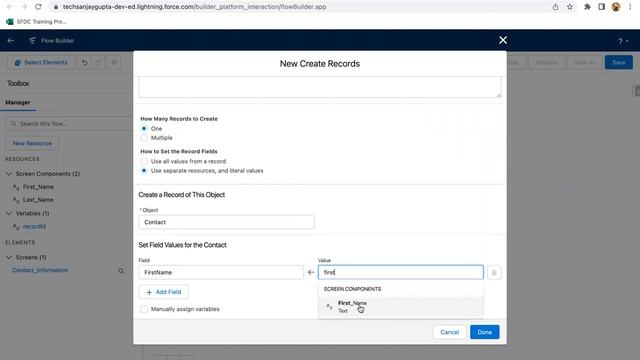 01 Screen Flow Scenario - Create a Contact Record related to Account using Screen Flow and Debug it смотреть онлайн