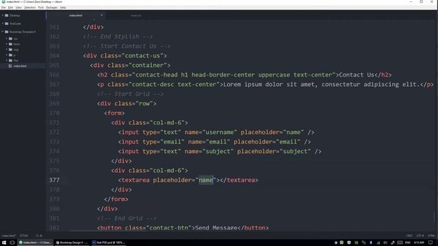 Twitter Bootstrap 3 Design 2 In Arabic #20 - Creating Contact Us Section смотреть онлайн