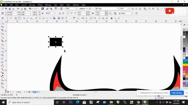How to set up an image in CorelDRAW ( Making car stickers ) смотреть онлайн
