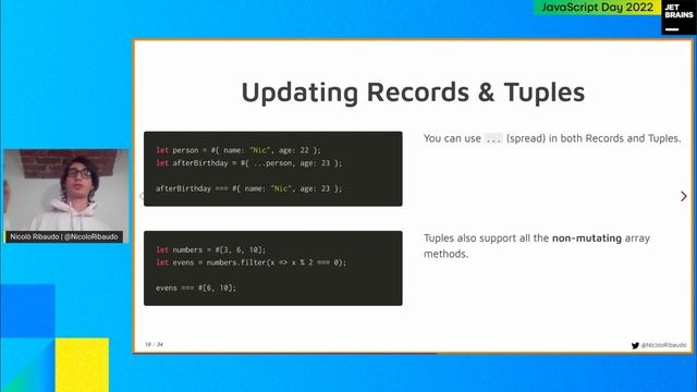 Records & Tuples Are Coming: The Next Exciting JavaScript Feature, by Nicolò Ribaudo смотреть онлайн