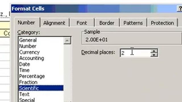 Microsoft Office Excel 2003 Display numbers with scientific notation смотреть онлайн