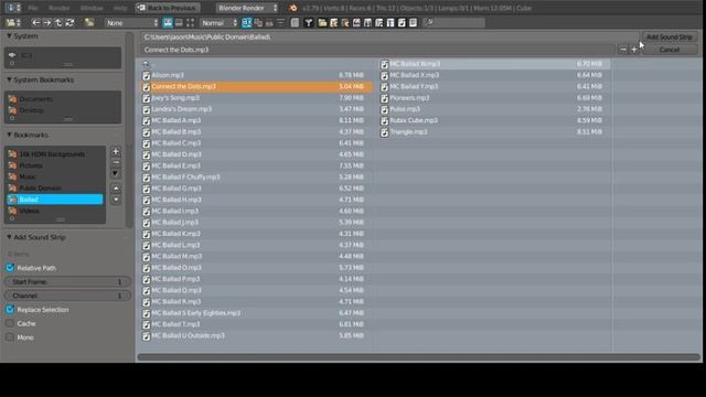 Add Audio and make an object move to the music in blender. смотреть онлайн