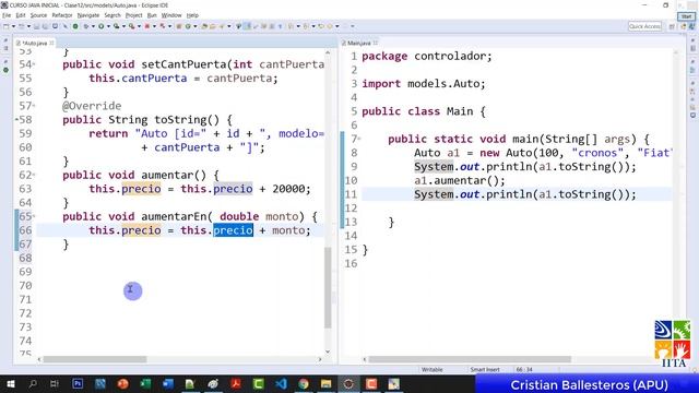 Clases y metodos void return en JAVA aumentar descontar segun un numero par o impar segun marca 4/8 смотреть онлайн