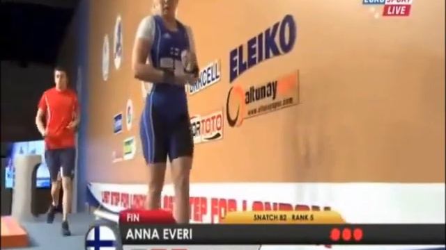 Weightlifting Anna Everi EM 2012 смотреть онлайн