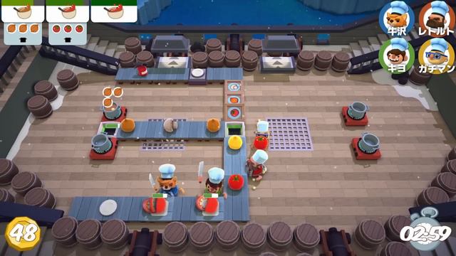 【４人】こんな場所で料理するんですか？【Overcooked!】 смотреть онлайн