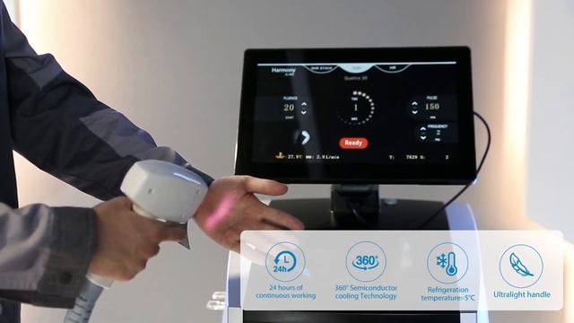Showing video of fourth generation of Alma Soprano diode laser hair removal machine !!! смотреть онлайн