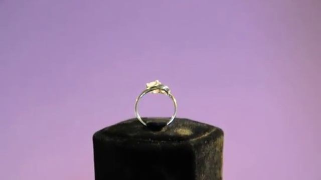 Кольцо женское в виде сердечка смотреть онлайн