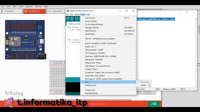 Instalasi dan konfigurasi nodeMCU esp8266 dengan Arduino IDE смотреть онлайн