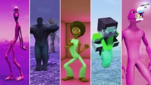 Танец Челлендж Стив из майнкарфта против Халка против зеленого инопланетянина против других