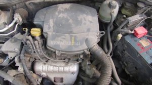 Renault Clio Symbol 1.4 2008 Работа двигателя 116 тыс.