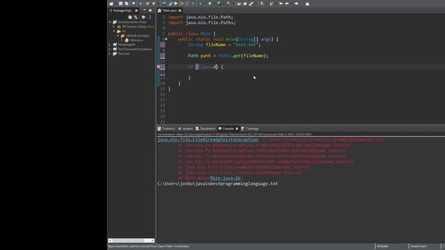 Java - #16 - Creating files the modern way смотреть онлайн