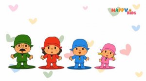 Pocoyo Finger Family  Song Nursery Rhyme From HappyKids