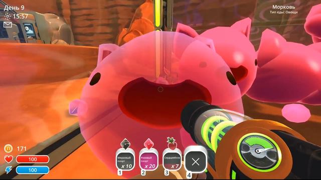 ВСТРЕТИЛИ ЗОЛОТОЙ СЛАЙМ Slime Rancher ЛЮБИМЫЕ СЛИЗНЮКИ