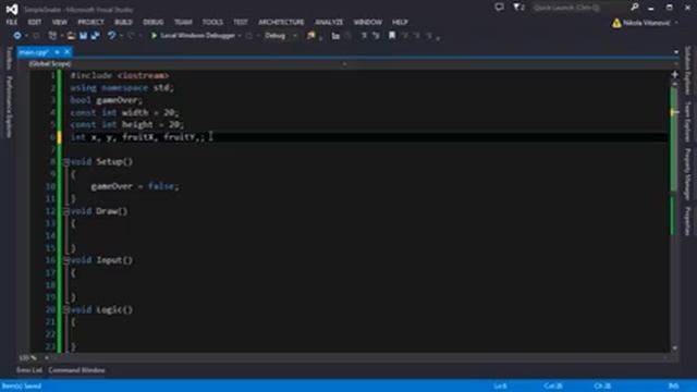 C++ Tutorial Simple Snake Game смотреть онлайн