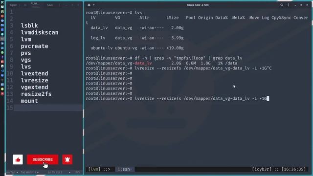 Linux LVM2 Part - 3 - Extend VG & Extend LV - Resize Filesystem смотреть онлайн
