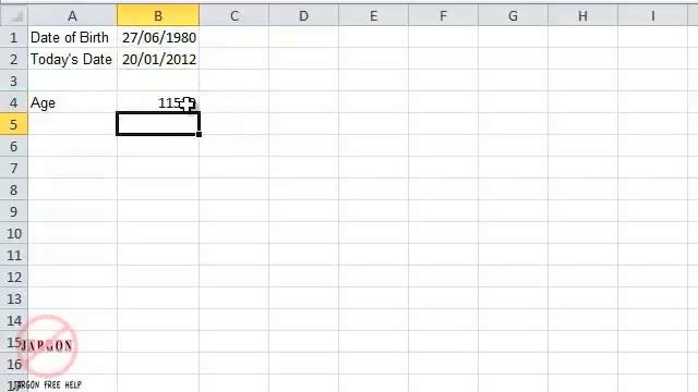 Using Excel to Calculate Someone's Age смотреть онлайн