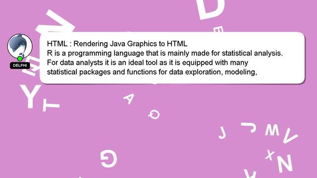 HTML : Rendering Java Graphics to HTML смотреть онлайн