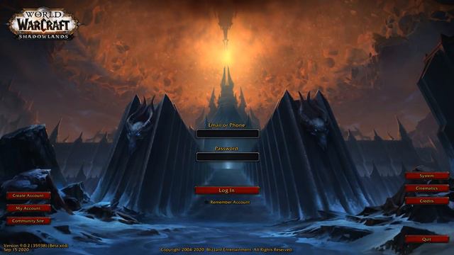 Shadowlands - The REAL Login Screen with music and animation смотреть онлайн