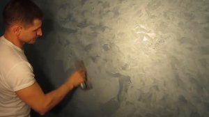 Как наносить декоративную штукатурку тип Отточенто в технике "мокрый шелк". Подробный мастер-класс.