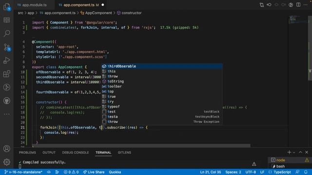 ForkJoin Vs CombineLatest | RXJS | Angular Services | Part - 19