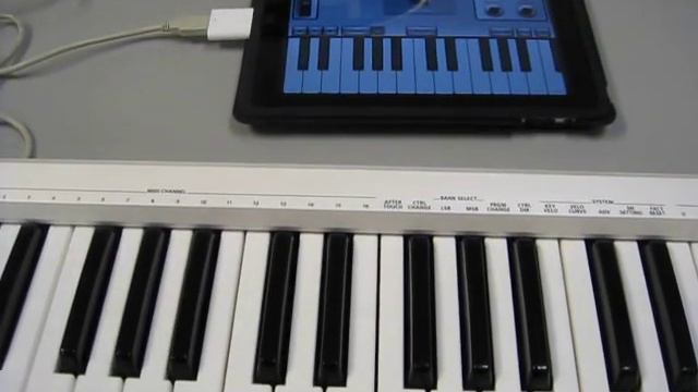 Roland A-49 Controller Connecting To A Apple Ipad.