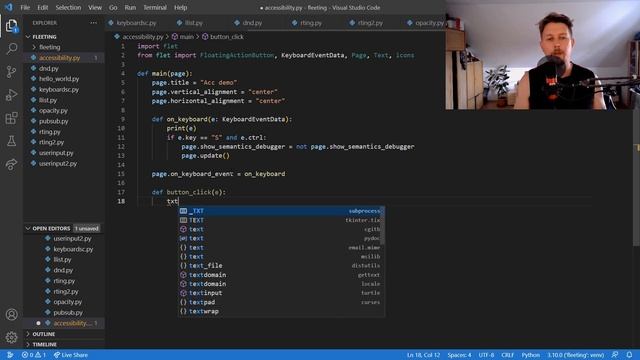 Python - Flet - Accessibility смотреть онлайн