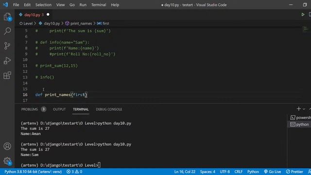 Positional argument | keyword argument | *args | **kwargs in Python | DAY 10 смотреть онлайн